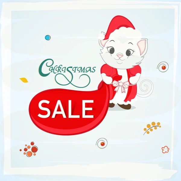 Poster or banner for Christmas sale. — Stock Vector