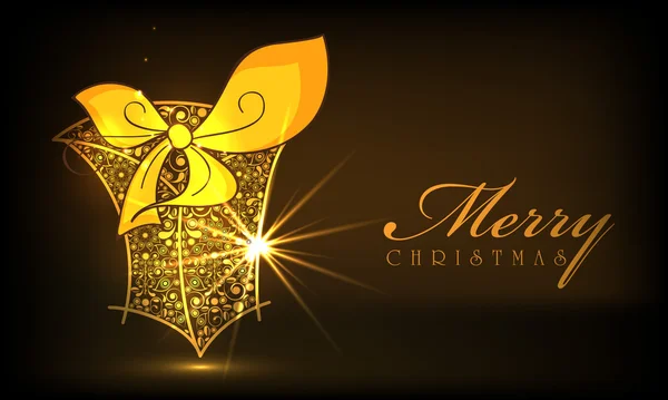 Feliz Natal celebrações com caixa de presente . — Vetor de Stock