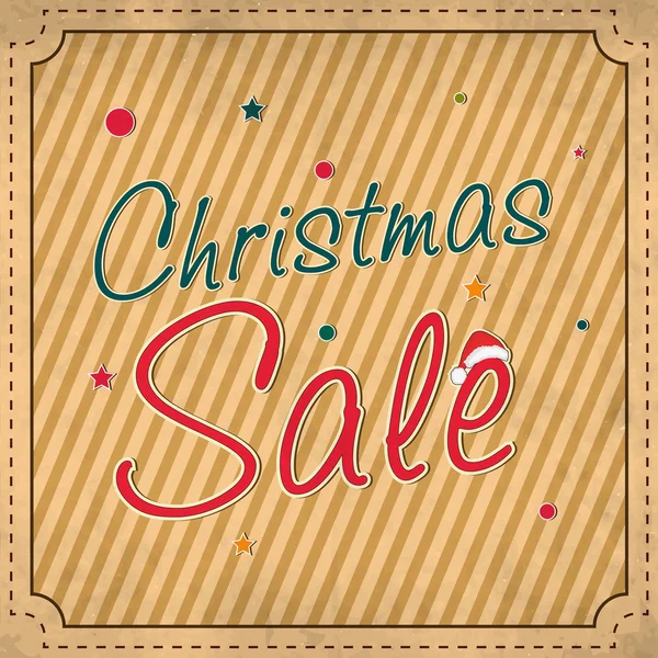 Christmas sale poster, card, banner or flyer. — Stock Vector