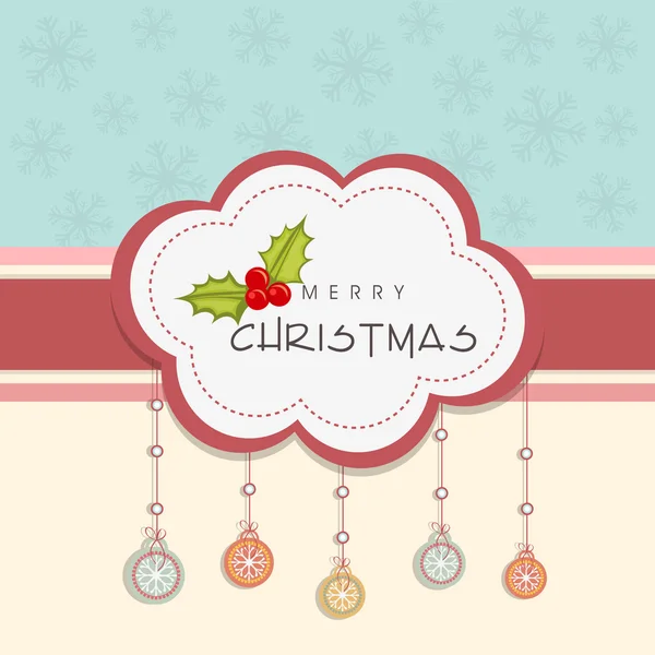 Merry Christmas celebration concept. — Stockvector