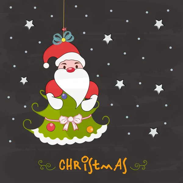 Merry Christmas celebration affisch design. — Stock vektor