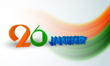 Poster ile Hint Cumhuriyet Bayramı kutlaması için güzel metin.