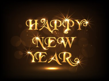 Mutlu yeni yıl 2015 kutlama için posteri veya başlığı tasarım.