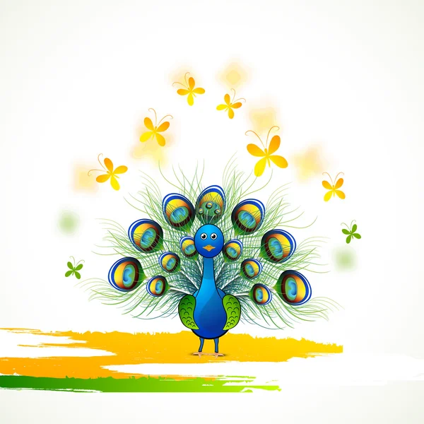Fête de la République et de l'indépendance avec oiseau national . — Image vectorielle