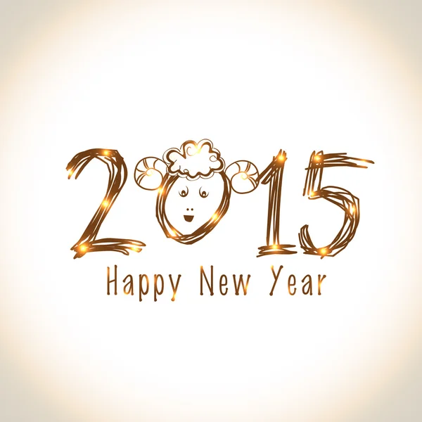 Ano da Cabra 2015 celebrações conceito . — Vetor de Stock