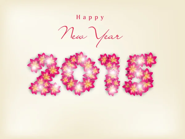 Stylish text design of Happy New Year 2015. — Stock Vector