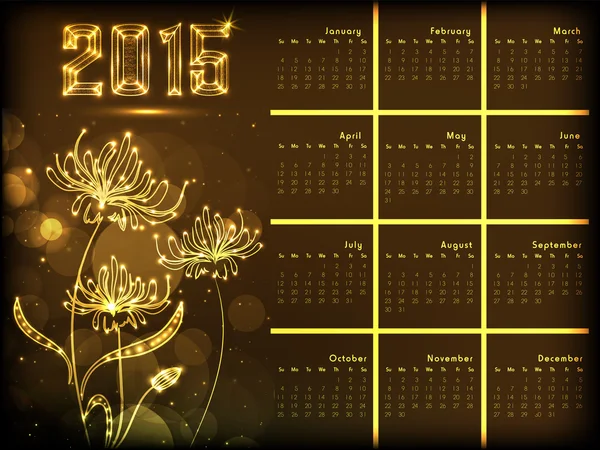 2015 Year calendar design concept. — Stock Vector