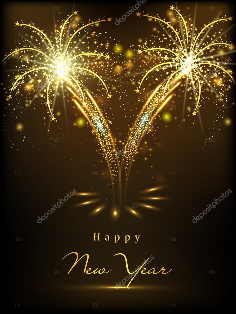 Greeting card design for Happy New Year celebrations. Stock Vector Image by  ©alliesinteract #59066245