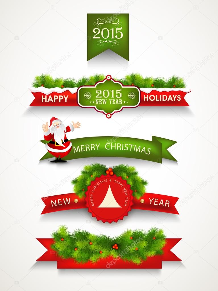 Merry Christmas and Happy New Year celebrations concept.
