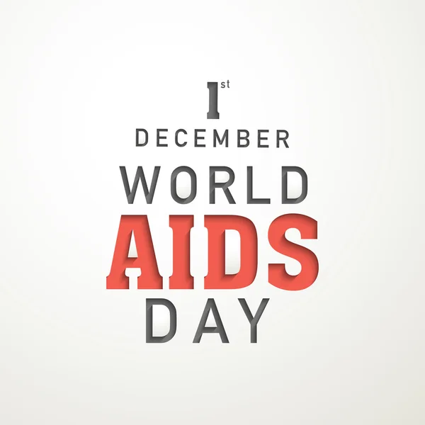 Cartaz do Dia Mundial da Aids . — Vetor de Stock