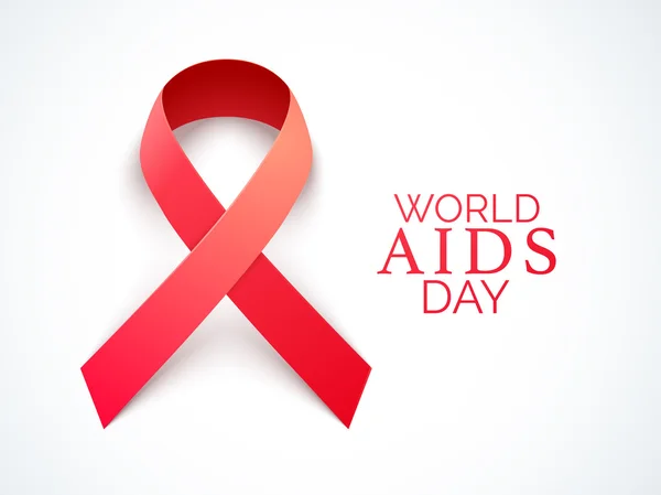 Design de cartaz ou banner para o conceito de Dia Mundial da Aids . — Vetor de Stock