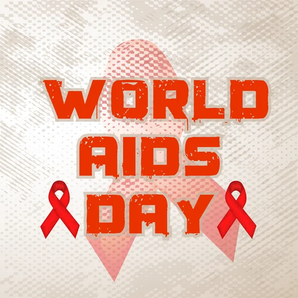 Poster or banner design for World Aids Day. — Stock Vector