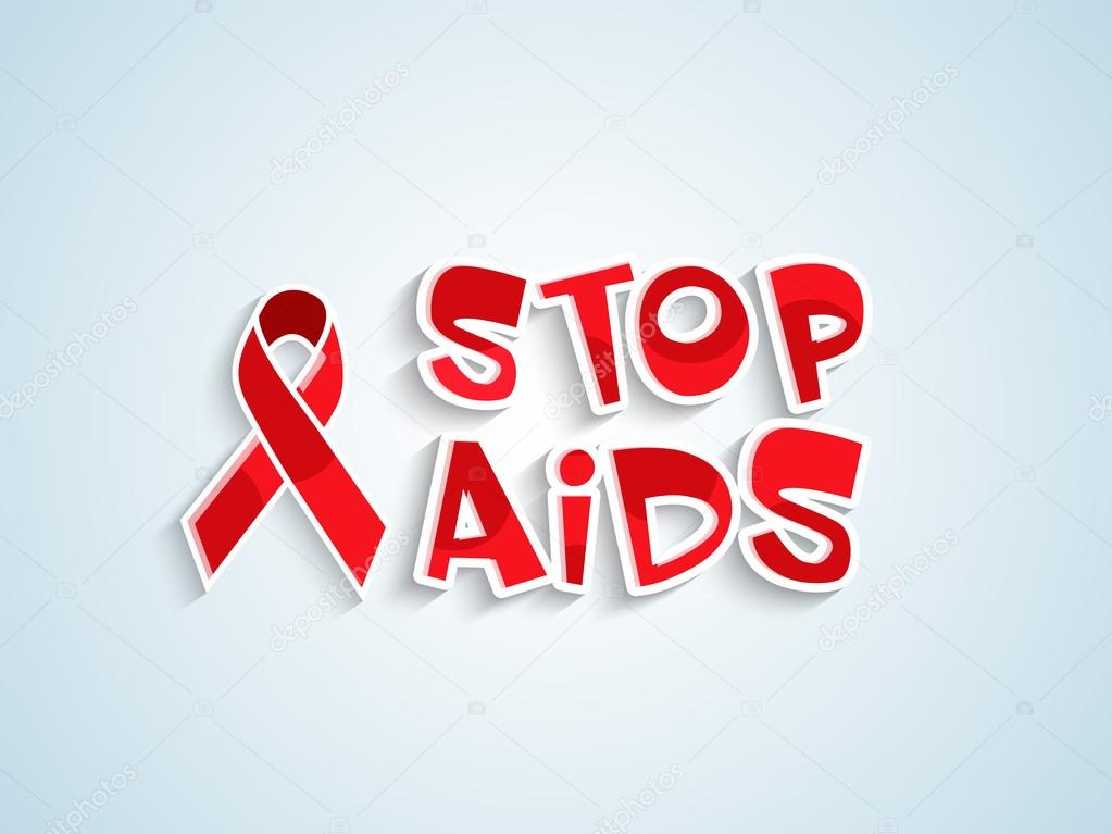 Poster or banner design for World Aids Day.