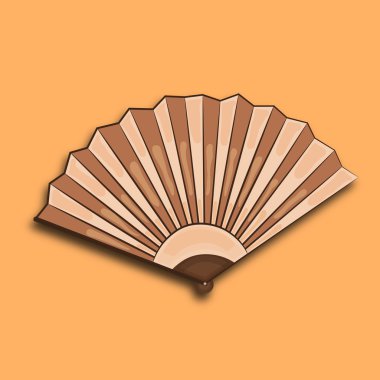 Çince kavramı kağıt fan ile. 