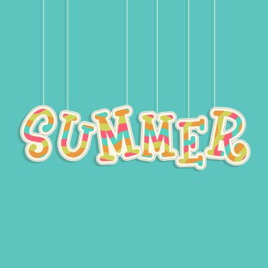 Yaz metin tasarım asılı.