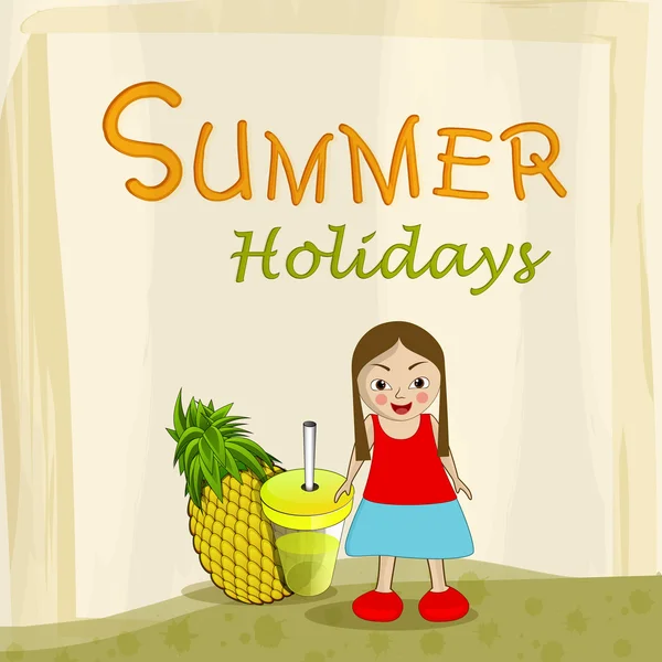 Design d'affiche d'été élégant . — Image vectorielle