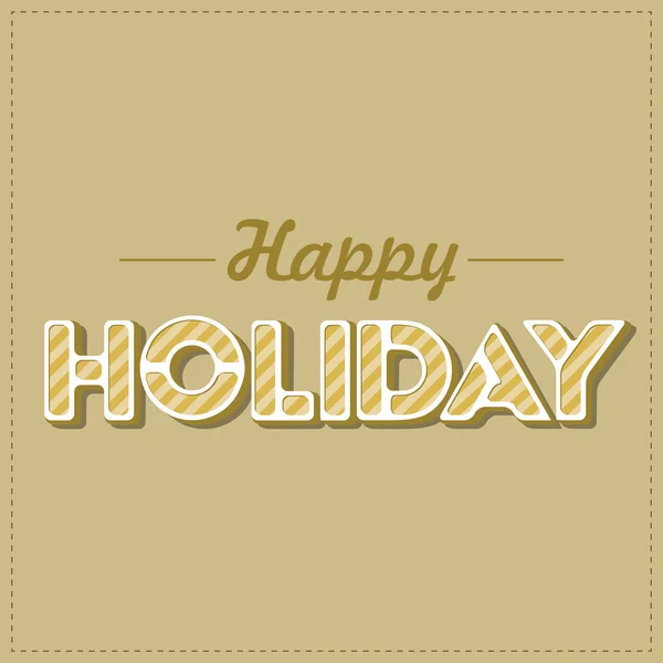 Tekstontwerp van Happy Holidays. — Stockvector