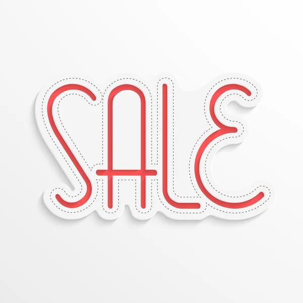 Diseño de texto con estilo de Venta . — Vector de stock