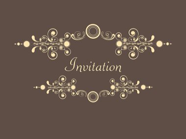 Güzel davetiye kavramı.