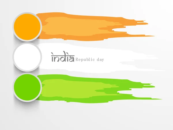 Ινδική δημοκρατία Happy ημέρα εορτασμού έννοια. — Διανυσματικό Αρχείο