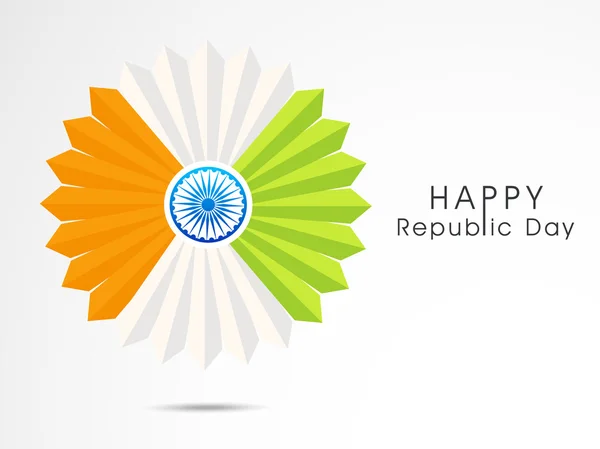 Diseño de insignia para la celebración del Día de la República India . — Vector de stock