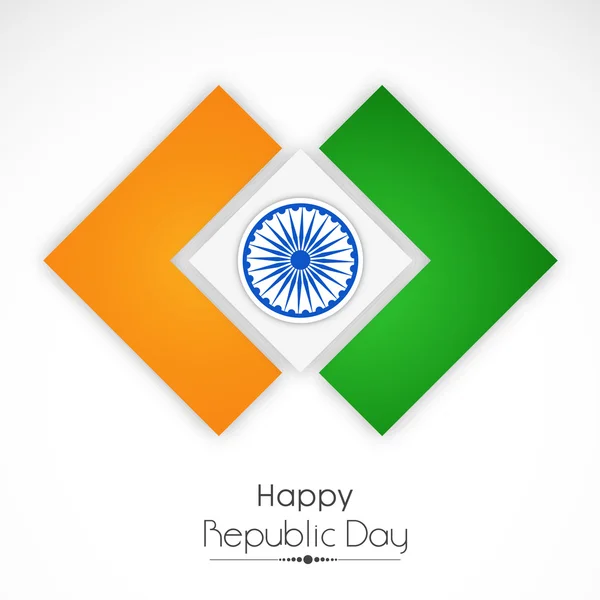 Stylish national flag for Indian Republic Day celebrations, — Stock Vector