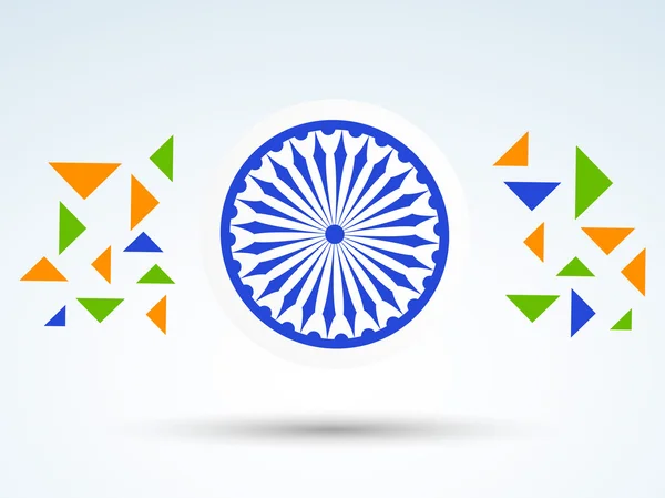 Día de la República India y el concepto de celebraciones del Día de la Independencia . — Vector de stock