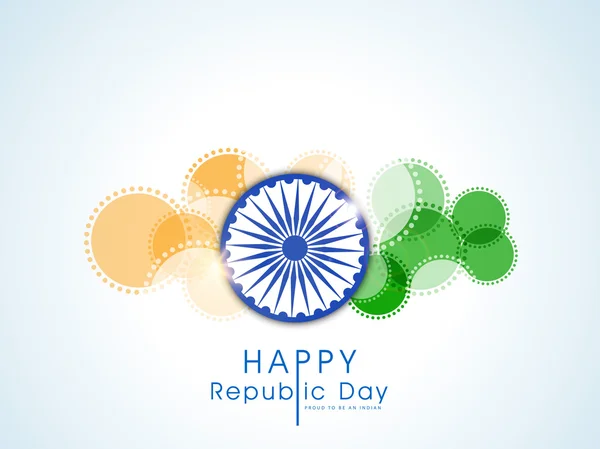 Happy Indian Republic Day celebration concept. — Stock Vector