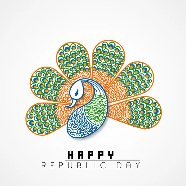 Έννοια της ινδικής Δημοκρατίας εορτές. — Διανυσματικό Αρχείο