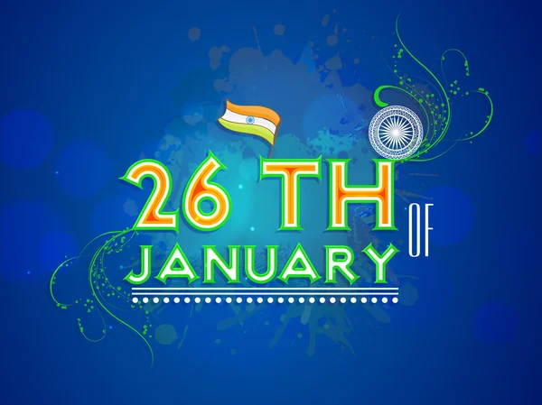 Concepto de celebraciones del Día de la República India . — Vector de stock