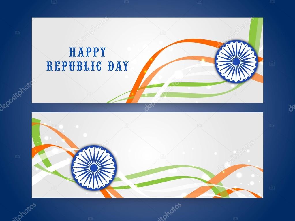Website header or banner set for Indian Republic Day.