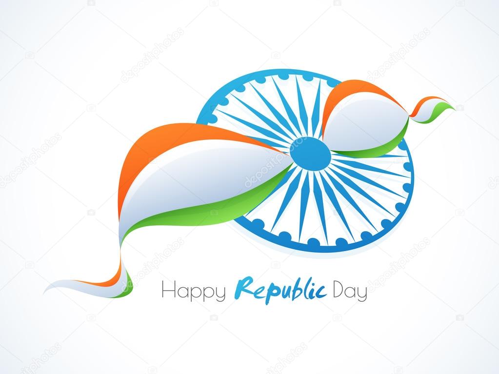 Happy Indian Republic Day celebration concept.