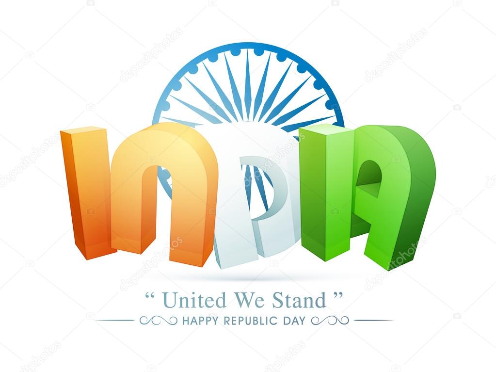 Indian Republic Day celebration concept.