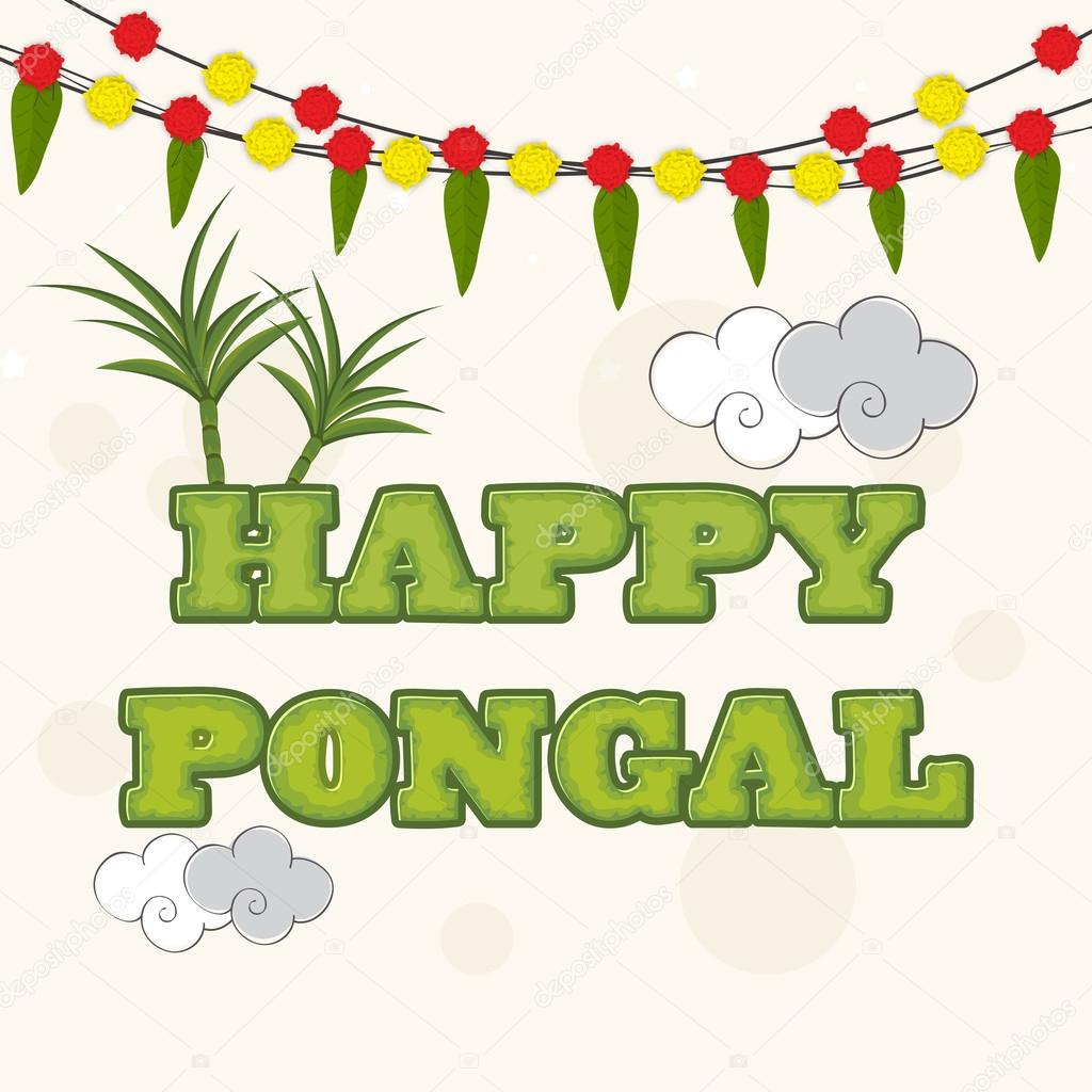 Celebration of South Indian festival, Happy Pongal.