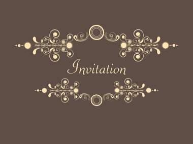 Güzel davetiye kavramı.