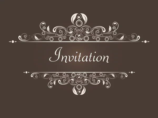 Concept de carte d'invitation . — Image vectorielle