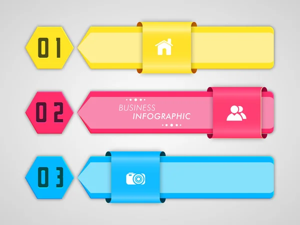 Diseño de papel negocio concepto de infografía . — Archivo Imágenes Vectoriales