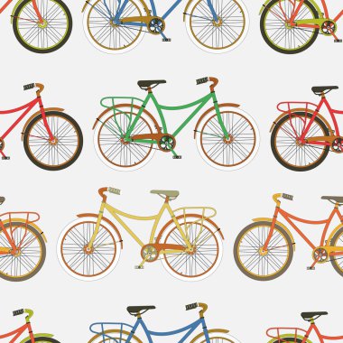 Dikensiz bisiklet desenleri.