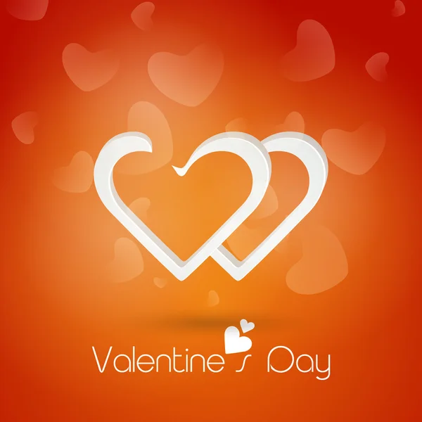 Prachtige hart voor Valentine's Day viering. — Stockvector