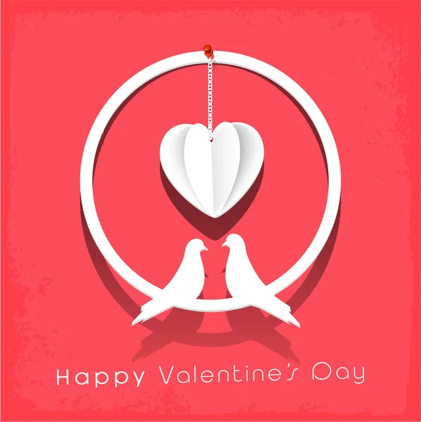 Valentine's Day viering concept. — Stockvector