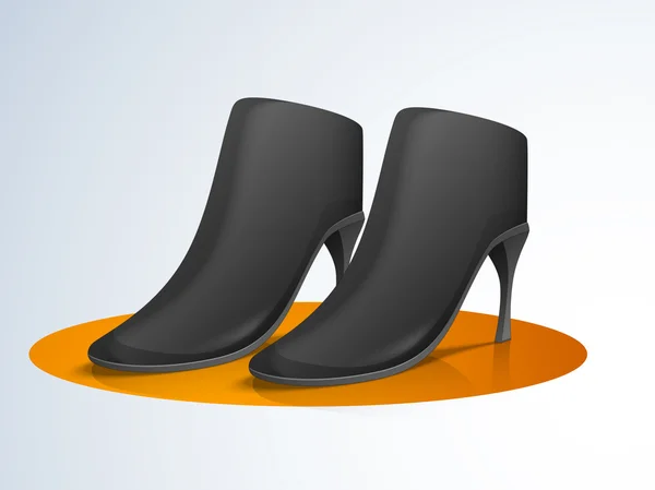 Concept of women's boot. — Stock Vector