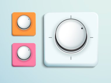 Elektronik düğmeler kavramı.
