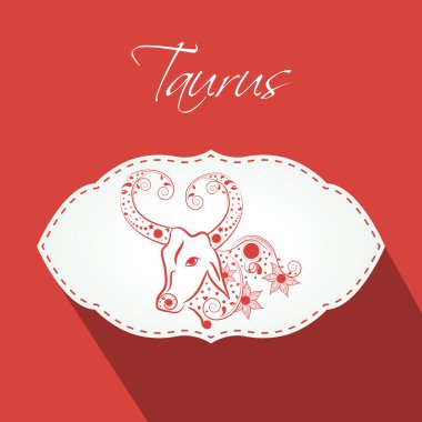 Burç işareti Toros etiket veya etiket.