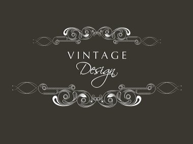 Güzel çiçek tasarım vintage çerçeve.