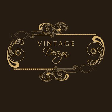 Bir şekilde dekore edilmiş vintage çerçeve çiçek.