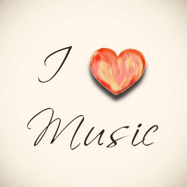 Kalp şeklinde şık metin.