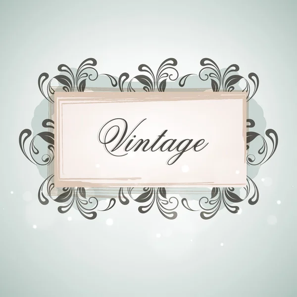 Concept de beau cadre vintage . — Image vectorielle