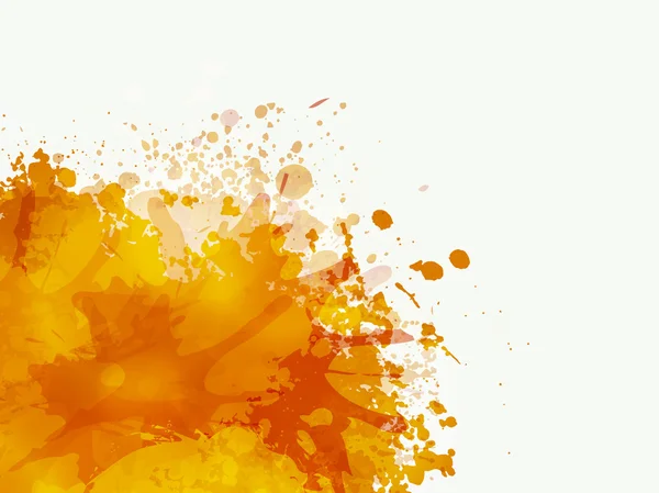 Narancssárga szín a splash megjelenés. — Stock Vector