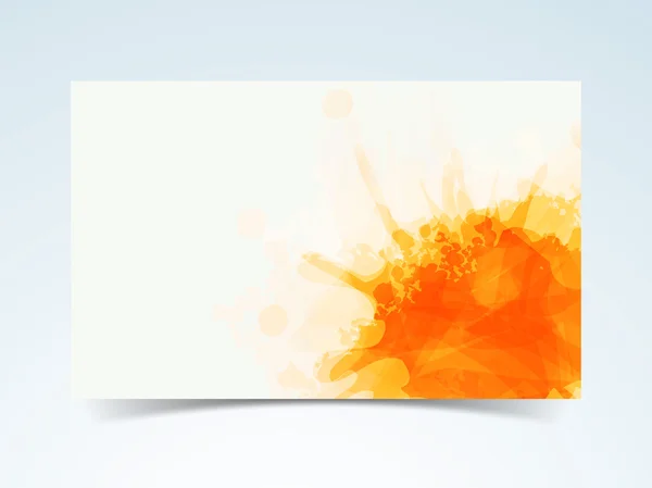 Splash orange colour in frame shape. — Stock Vector