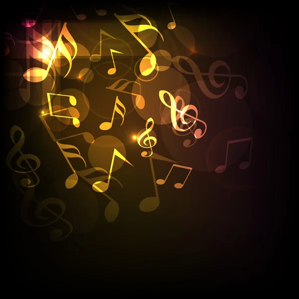 Concept de notes musicales brillantes . — Image vectorielle